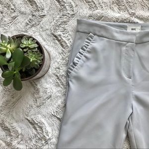 Boutique Overcast Sky Blue Tousers w Ruffle Pocket